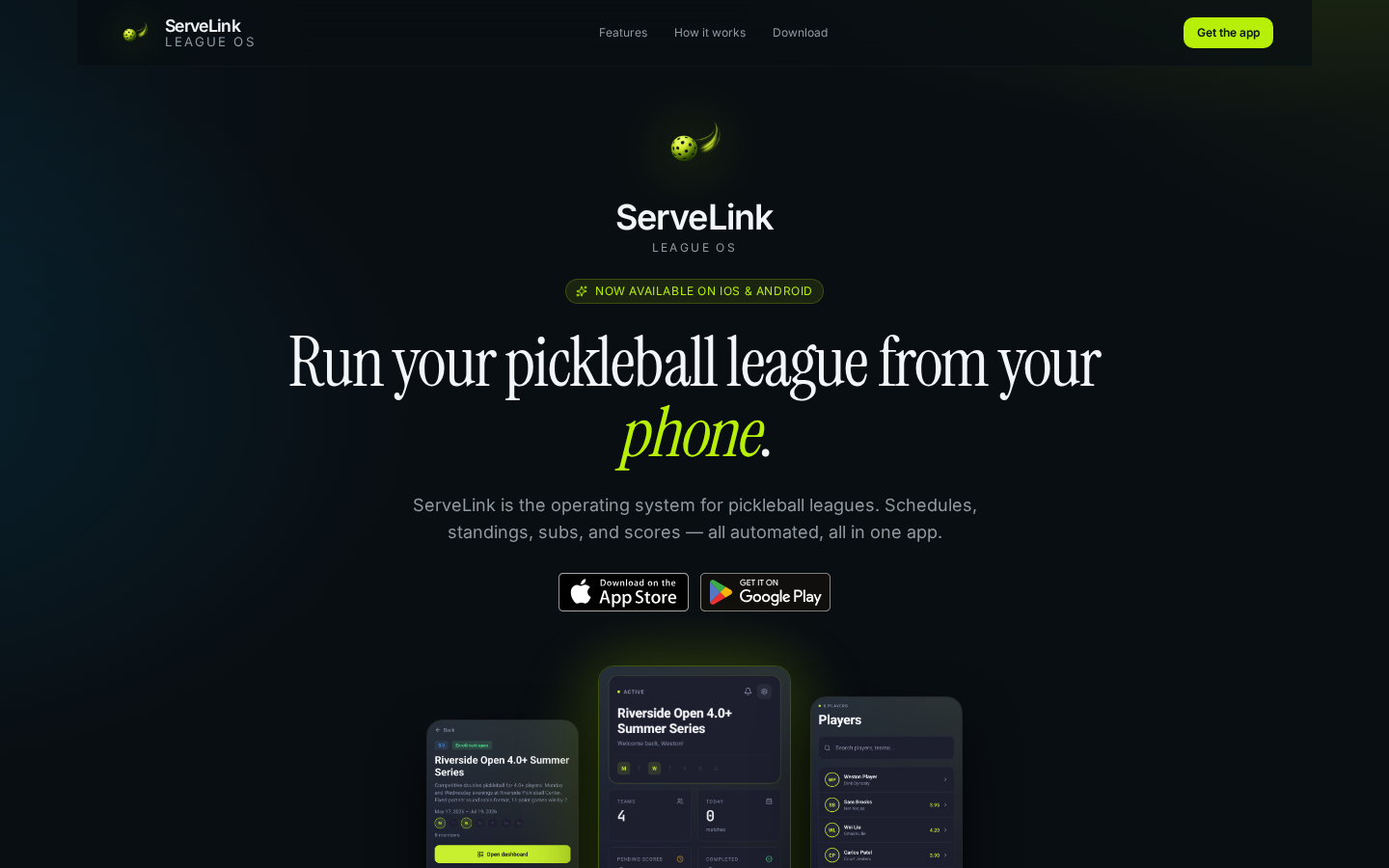 ServeLink product screenshot